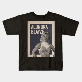 Alundra Blayze Vintage Kids T-Shirt